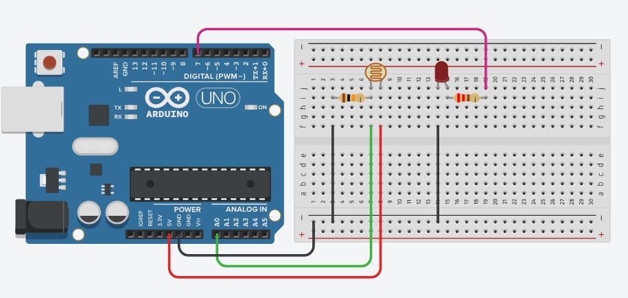 LDR ile LED Alarm (Sokak Lambası) önizlemesi
