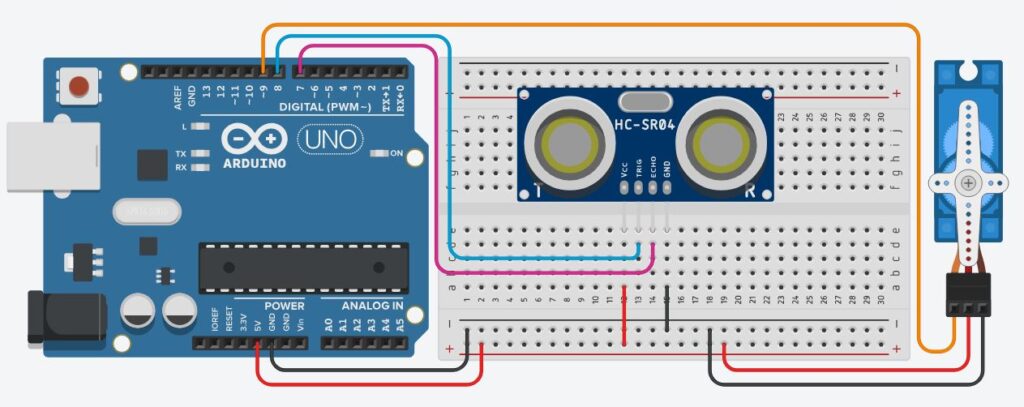 Mesafe Sensörlü Servo (Akıllı Bariyer) önizlemesi