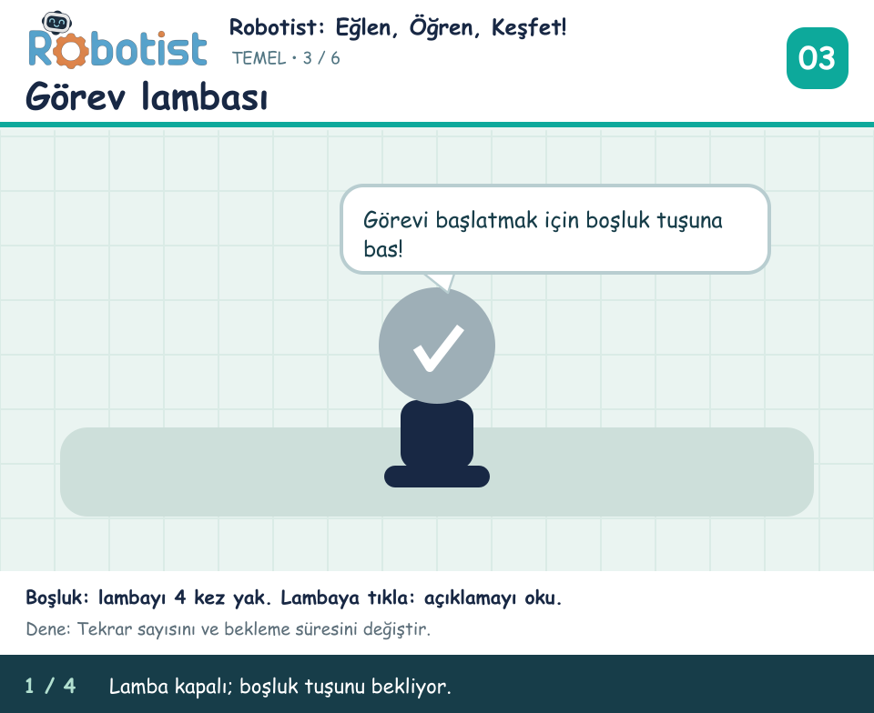 Görev lambası önizlemesi