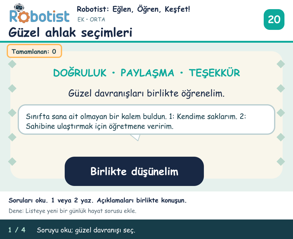 Güzel ahlak seçimleri önizlemesi